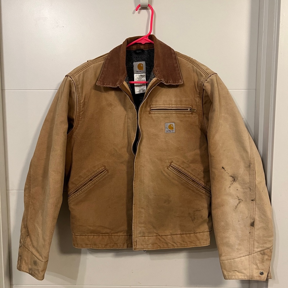 Carhartt Detroit Jacket: J01 BRN: size 38 (small/medium)